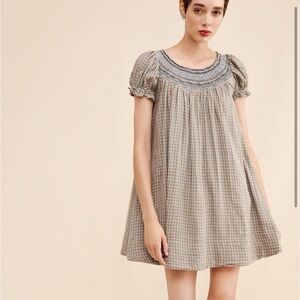 Free people Poet plaid dress